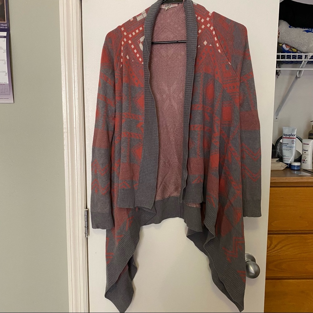 Cozy patterned cardigan